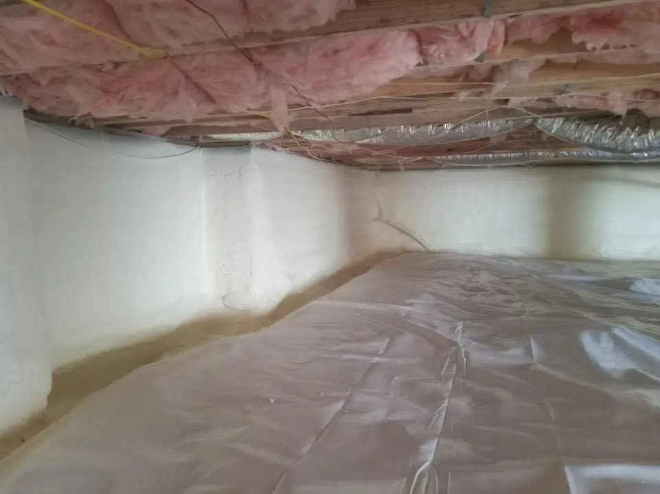 Crawl space encapsulation with closed-cell spray foam for Roof Waterproofing in Alum Rock